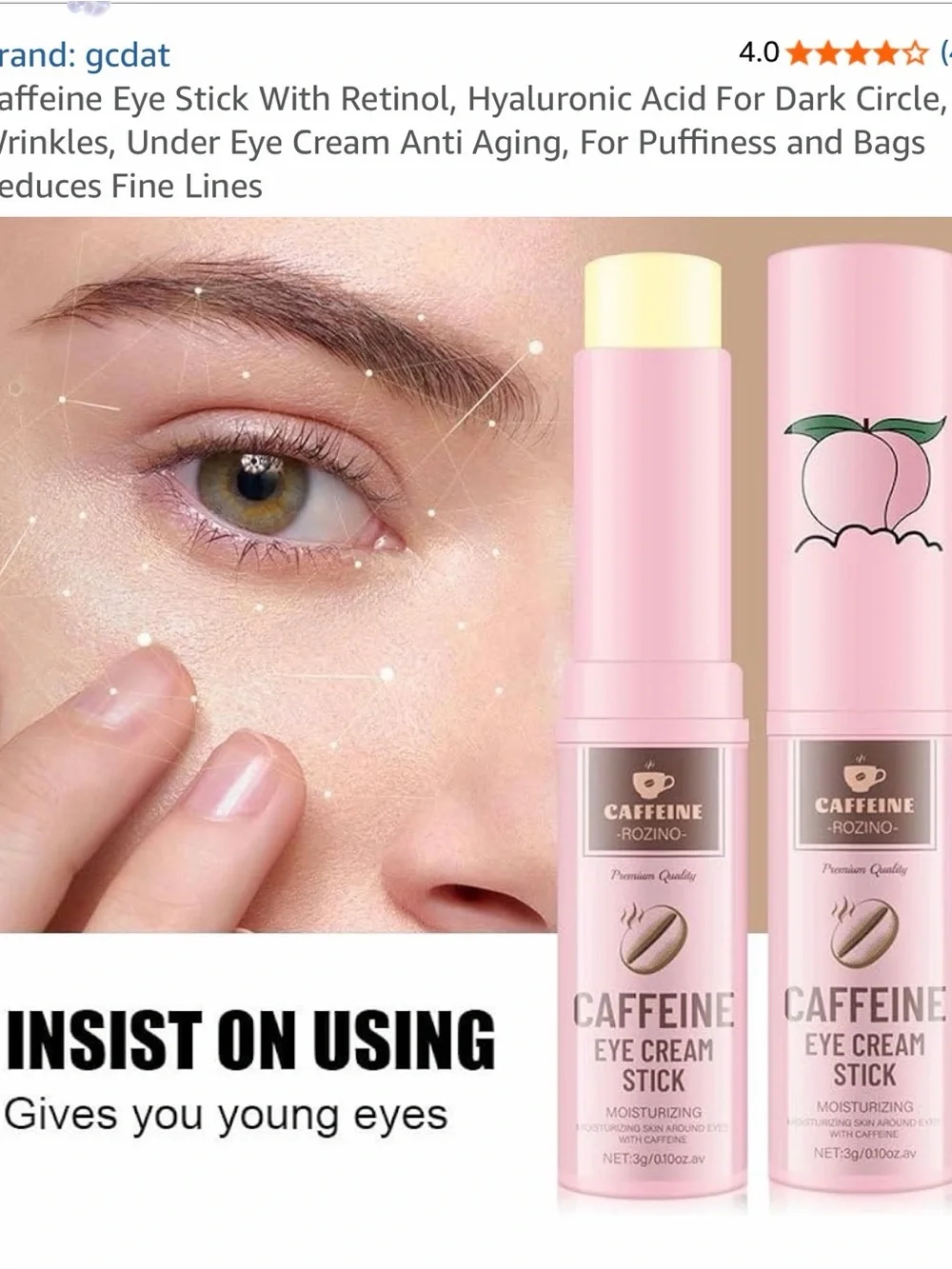 Bundle Rozino Retinol & Collagen Day & Night Neck Facial Care Stick - White